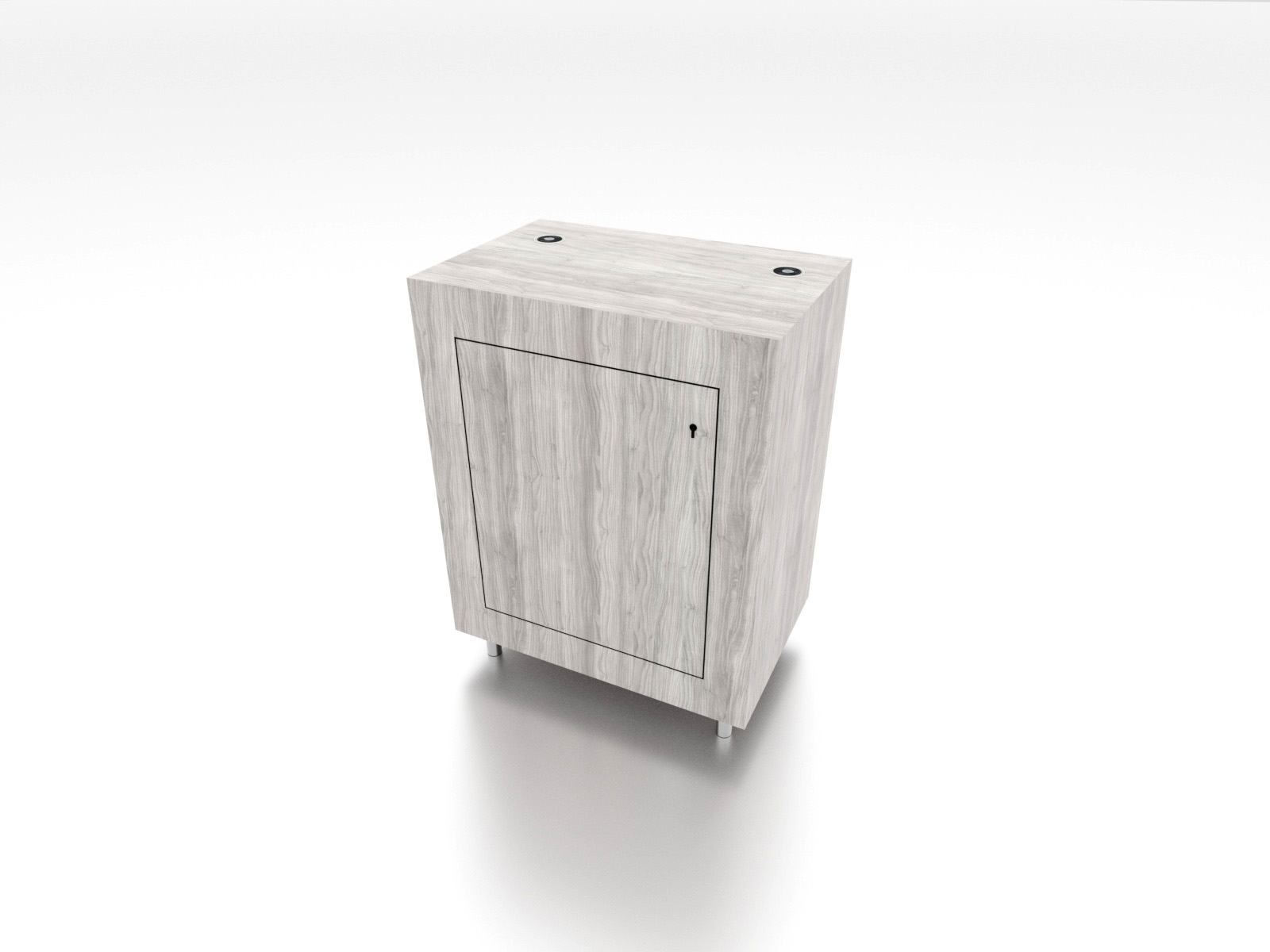 MOD-1575C Trade Show Pedestal with Charging Ports